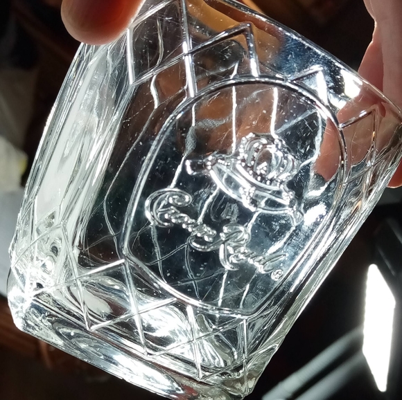 Set of 2 Crown Royal Diamond Pattern Low Ball Whiskey Glasses Bareware 10oz - Picture 10 of 13